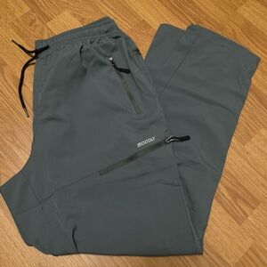 Mocoly Womens Gray Stretch Athletic Hiking Pants Size Large NWT